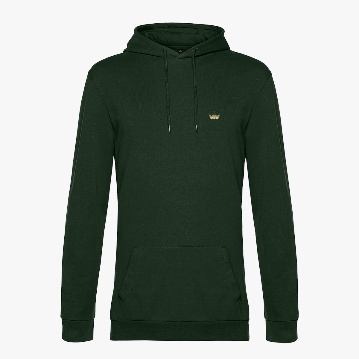 minimalist hoddie forest green