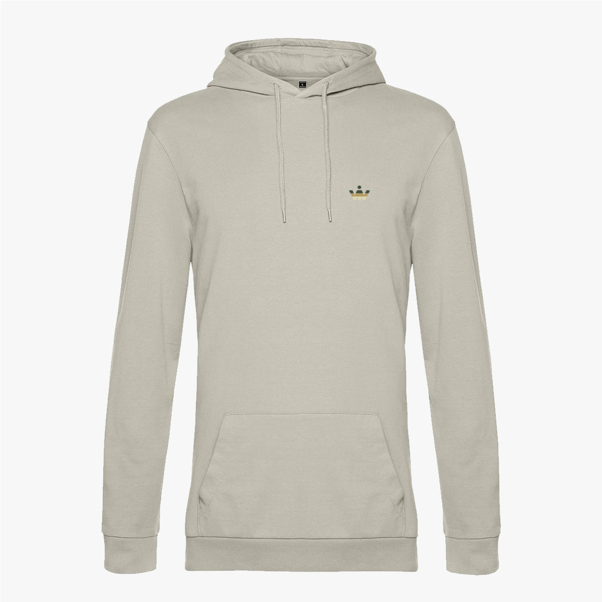 minimalist hoddie grey fog