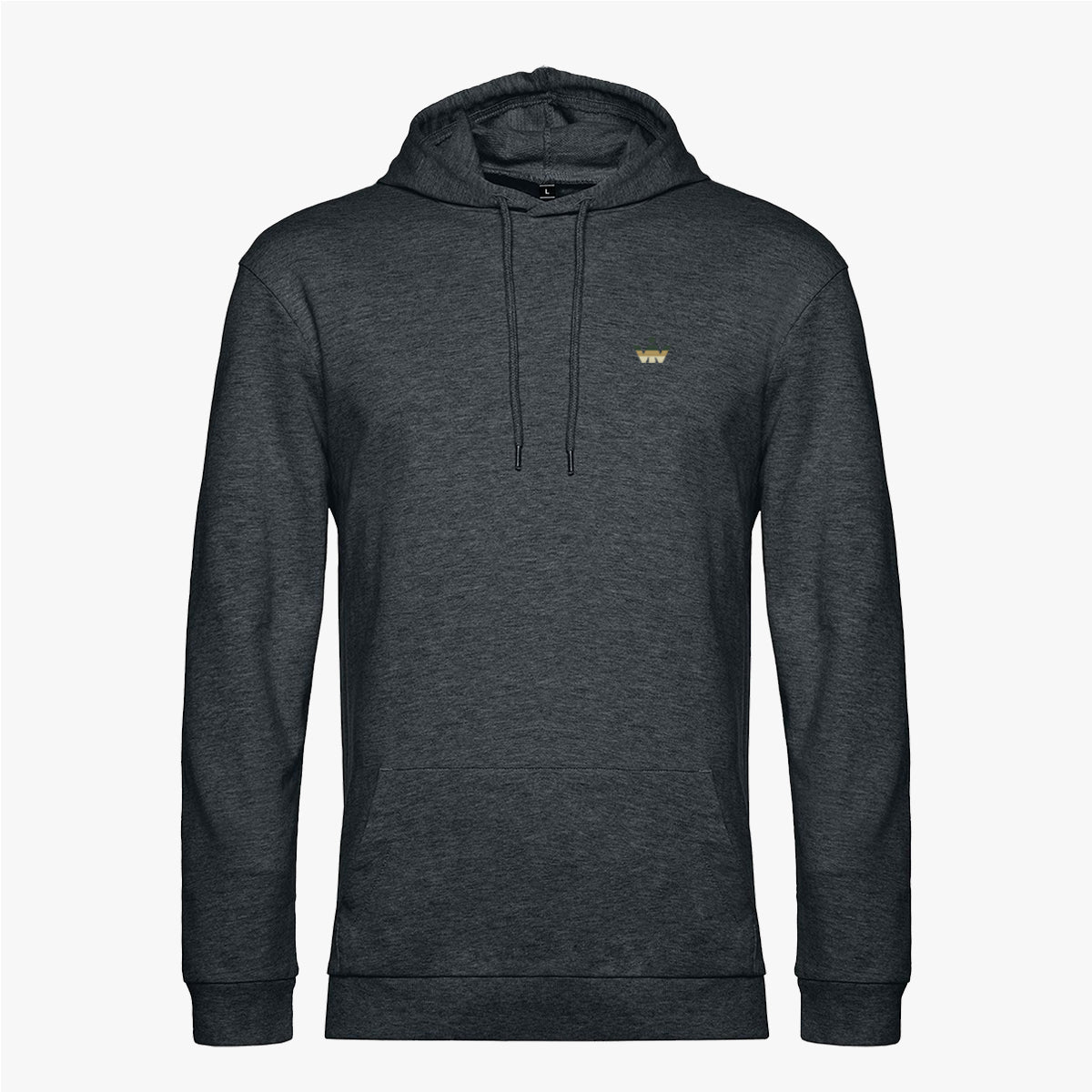minimalist hoddie heather asphalt