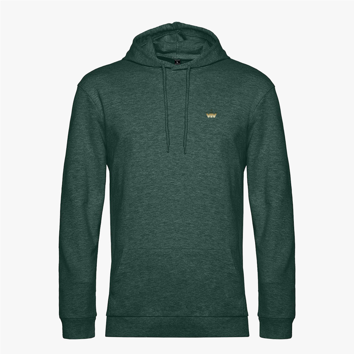 minimalist hoddie heather dark green