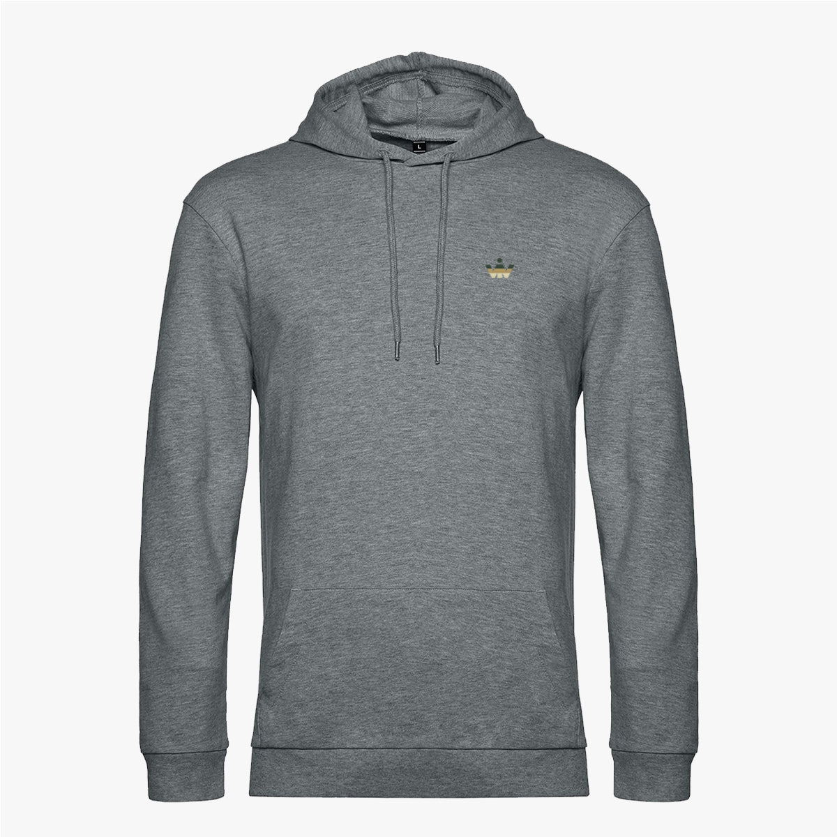 minimalist hoddie  heather mid grey